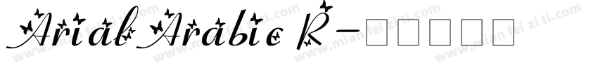 ArialArabic R字体转换